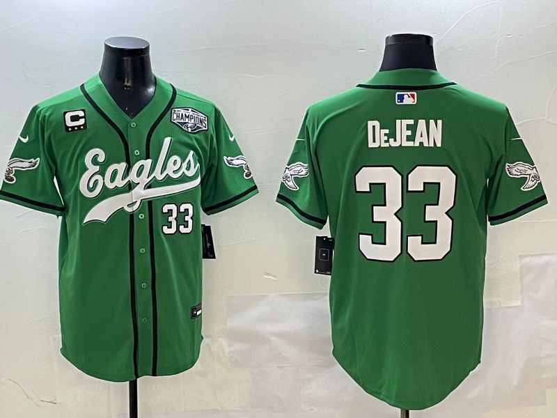 Men Philadelphia Eagles #33 Dejean Green three generations Jointly Name 2025 Nike Limited NFL Jersey style 5->philadelphia eagles->NFL Jersey